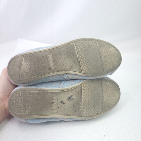 Toms Classics Shoes Solid Blue Wrap Style Slip On Comfort Flats Women Size 6.5 - Picture 7 of 7